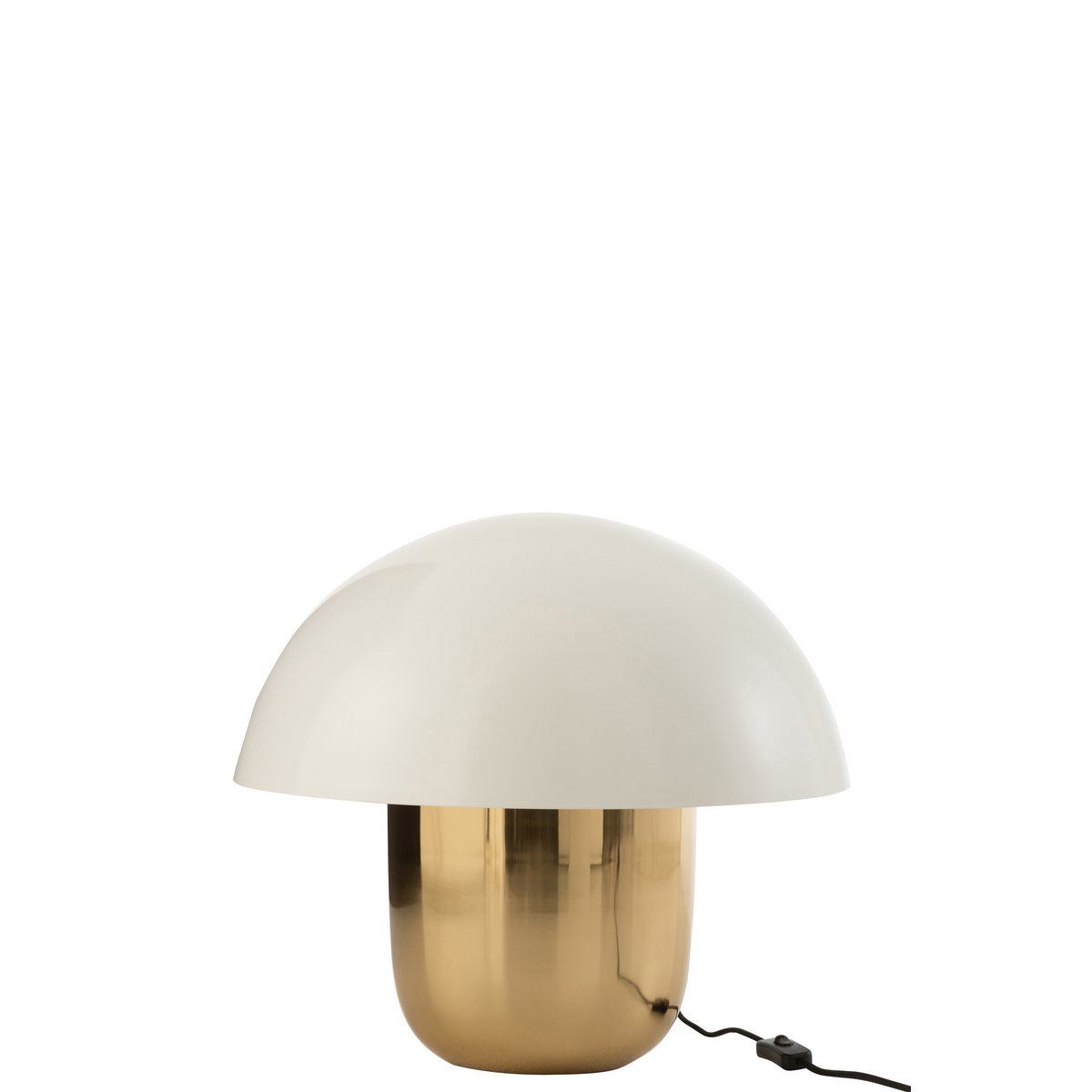 MUSHROOM - Lampe Champignon -blanc/or - Grande H 45 cm