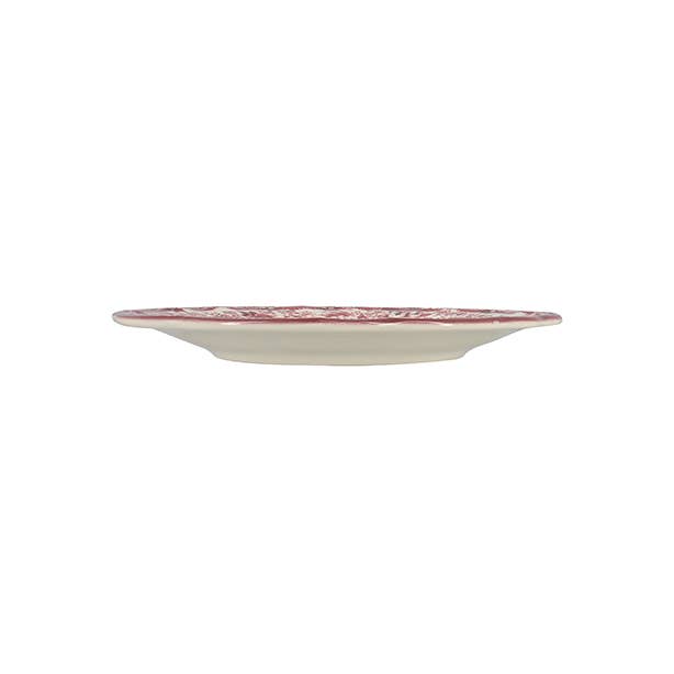 FAUSTINE Assiette à dessert 20,5cm en porcelaine rose