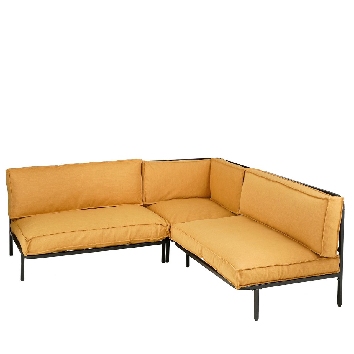 Canapé Celo Lounge - L122 x l83 x H78 cm - Métal - Noir