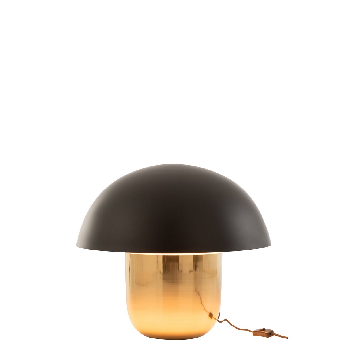 MUSHROOM - Lampe Champignon - noir/or - Grande H45 cm