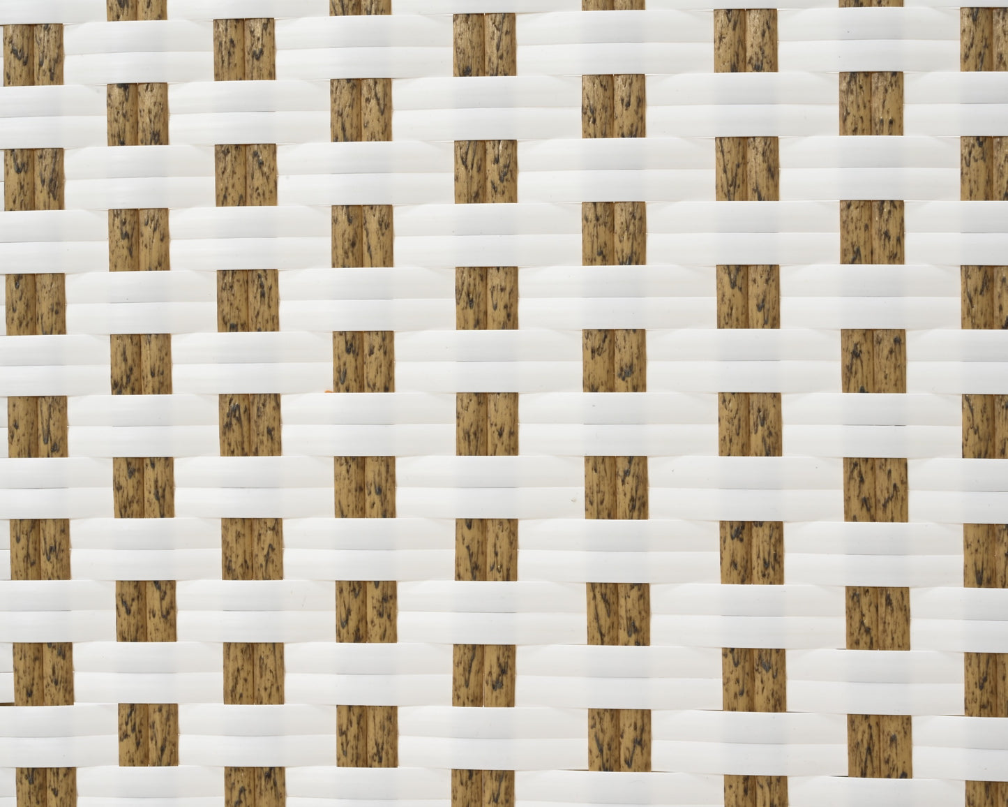 BELLANO Ensemble 3 pièces résine tressée blanc/beige outdoor