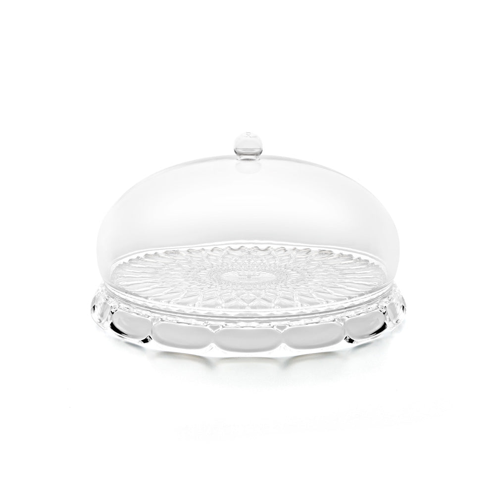 VANITY Plat à gâteau avec dôme transparent