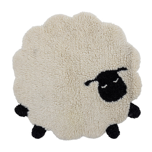 DOLLY - tapis mouton blanc laine