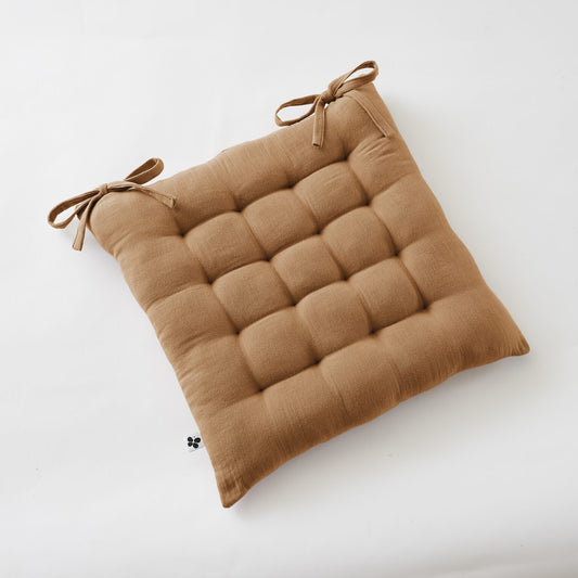 GAIA Assise matelassée 16 points 40x40 Camel