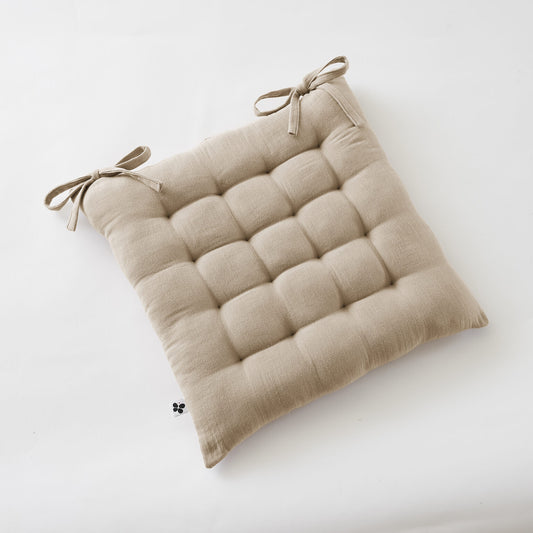 GAIA Assise matelassée 16 points 40x40 Ficelle