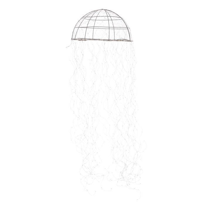 Lustre méduse argent blanc chaud 720 led IP44
