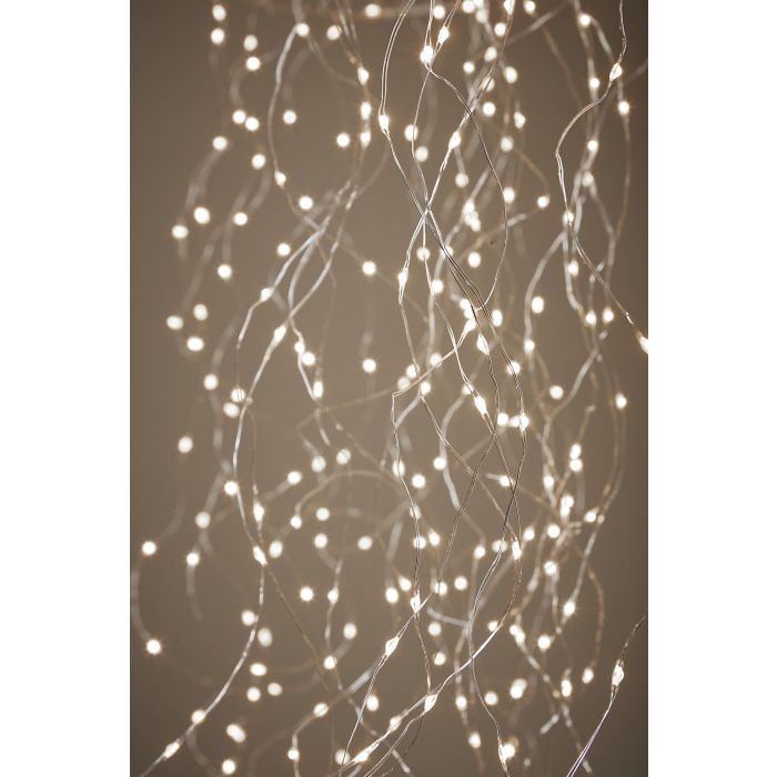 LUSTRE méduse argent blanc chaud 1280 Led IP44