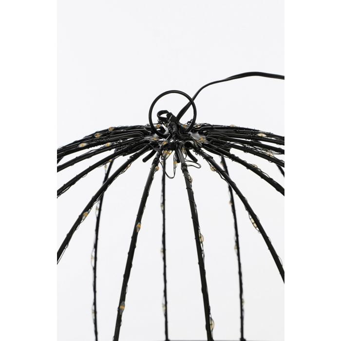 BOULE blanc chaud 260 LED Ø40 CM - Noir