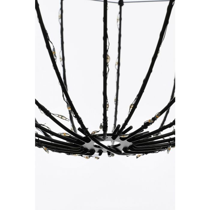 BOULE blanc chaud 260 LED Ø40 CM - Noir