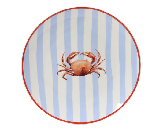 HOMARD & CRABE Assiette dessert porcelaine