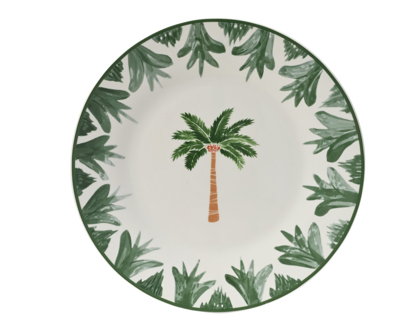 PALMIER VERT assiette plate