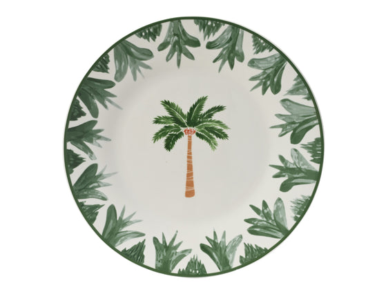 PALMIER VERT assiette plate