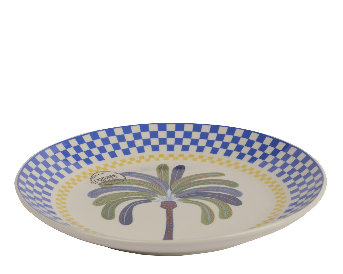 PALMIER BLEU assiette plate