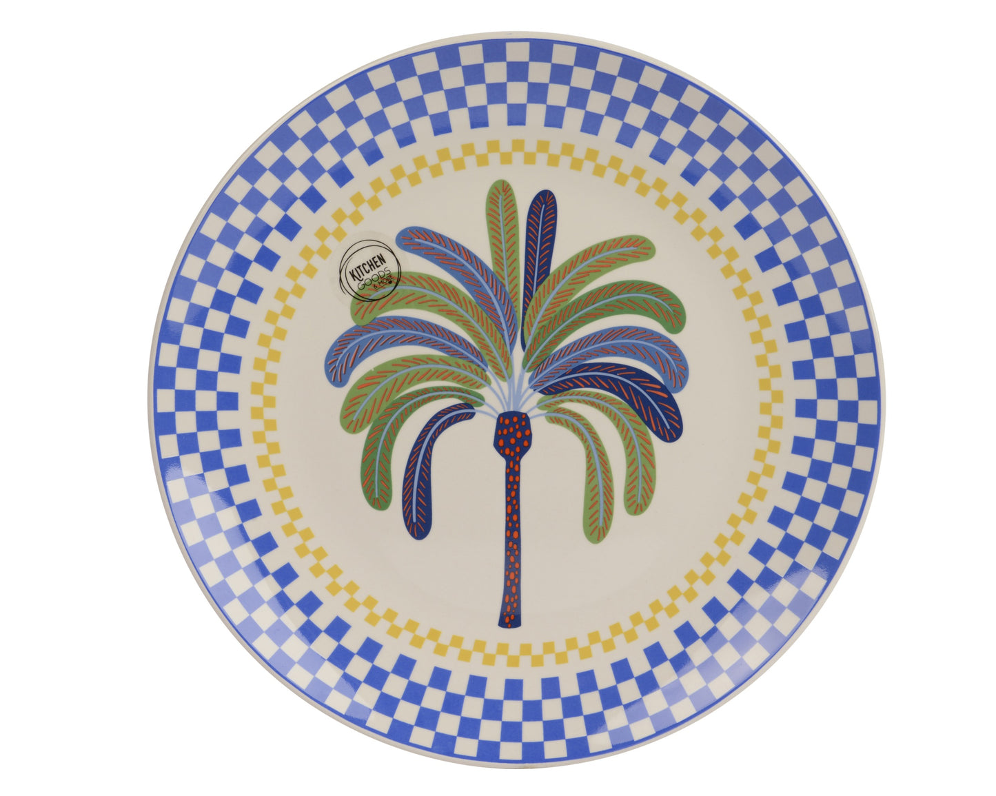 PALMIER BLEU assiette à dessert