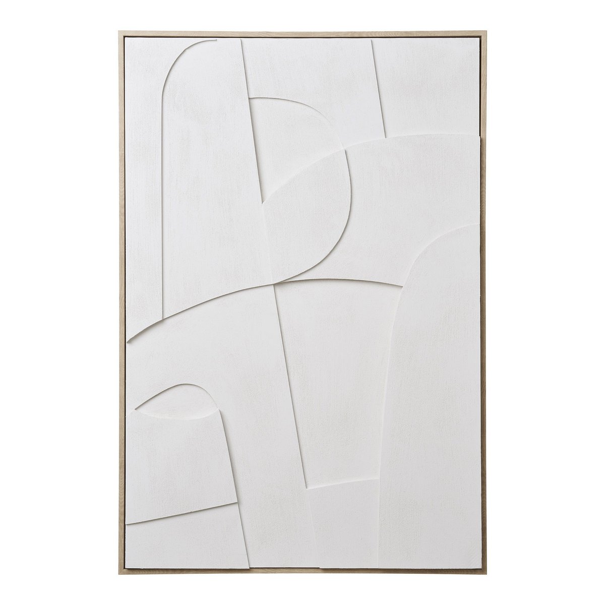 MADELINE 2 - Tableau relief blanc- 60 x 90 cm