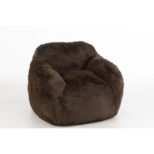 CUTIE -  Fauteuil fausse fourrure Brun