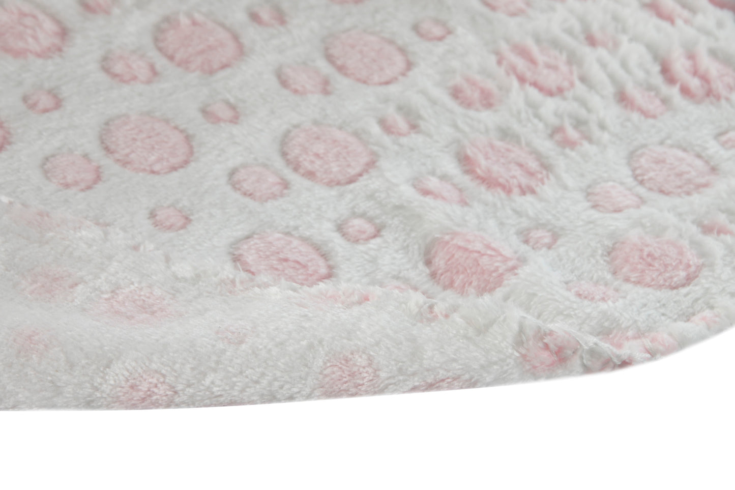 COUVERTURE PELUCHE - Polyester rose - 19 x 19 x 26 cm