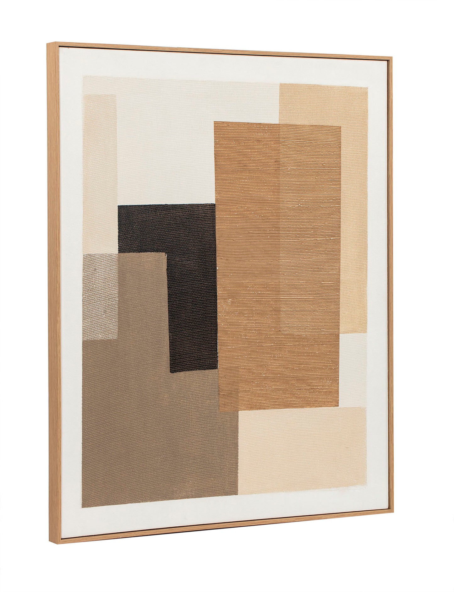 MAELINE  N°1 Toile Abstraite marron 101x82 cm