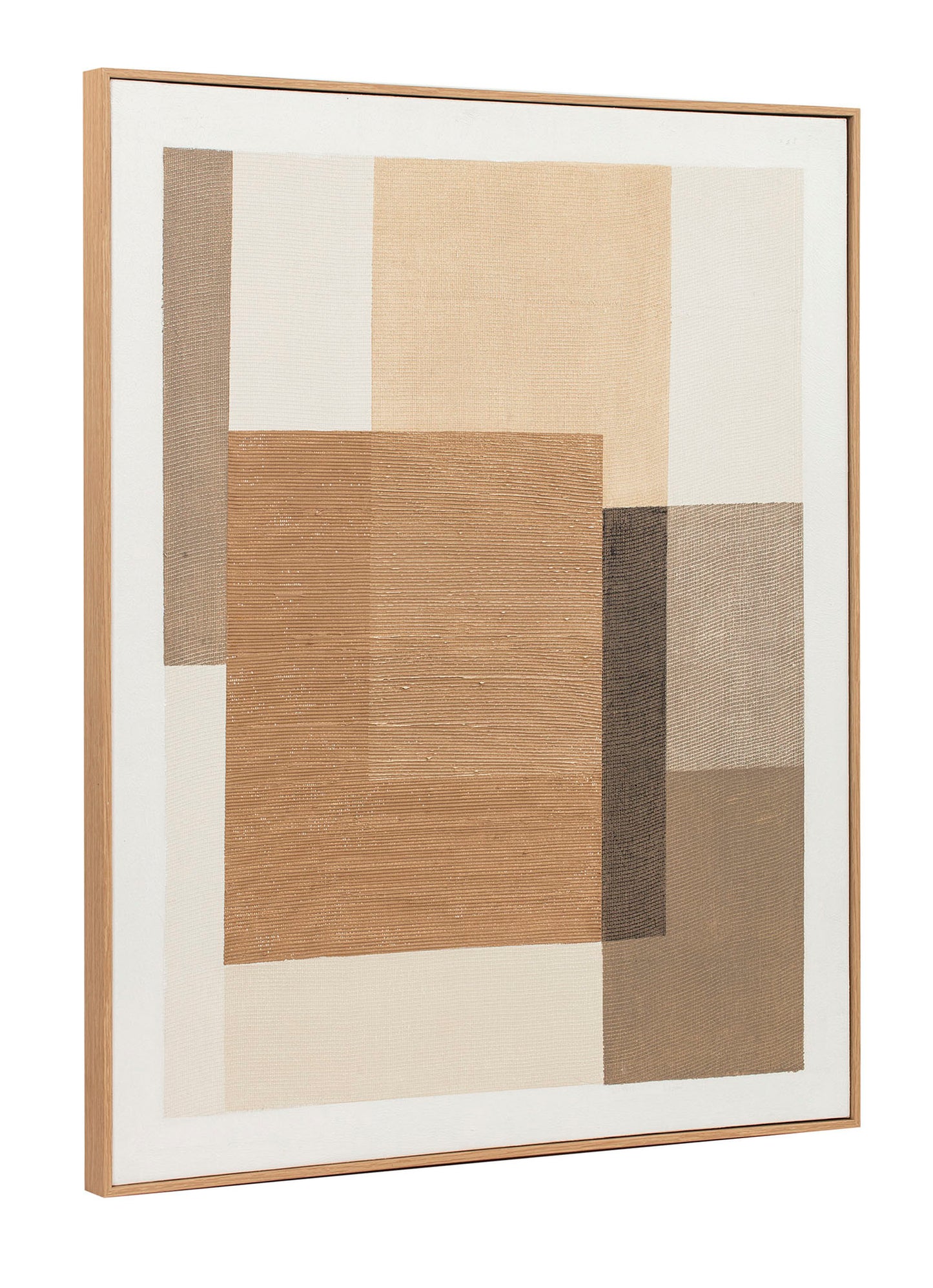 MAELINE N°2 Toile Abstraite marron 101x82 cm