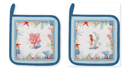 SEA BREEZE - Set gant et 2 maniques en coton