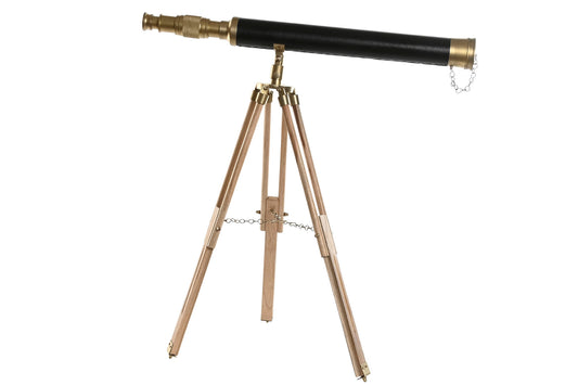 TÉLÉSCOPE - Ajustable - Aluminium/mangue