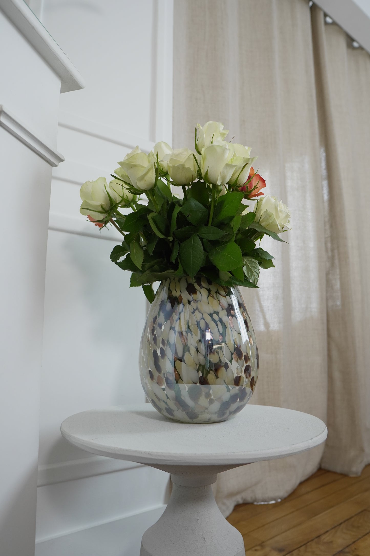 MONTEGGO -  Vase - 25 cm - beige, brun  multicolore