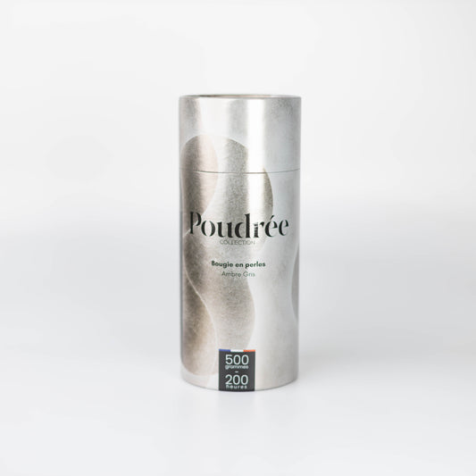 POUDREE Bougie - Ambre Gris - Collection Signature 500g