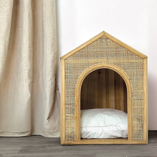 NICHE ELOISE -  Rotin naturel sapin