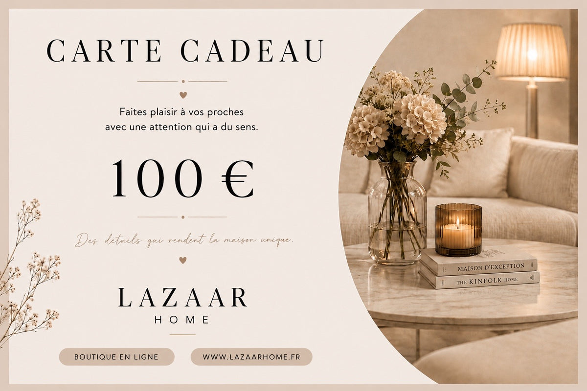 e-CARTE CADEAU Lazaar Home