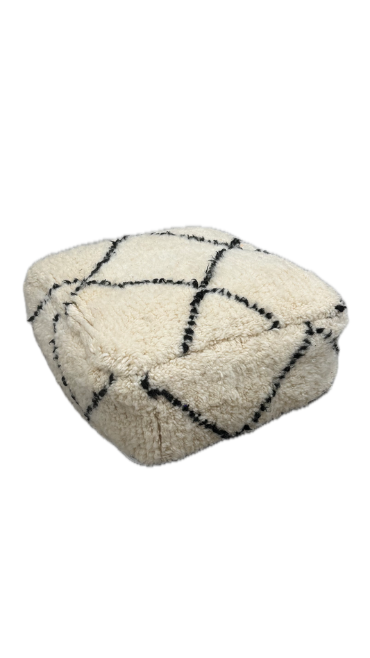 POUF BERBERE en laine Beni Ouarain