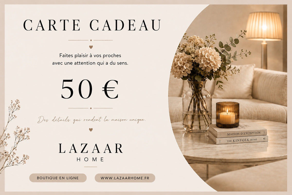e-CARTE CADEAU Lazaar Home