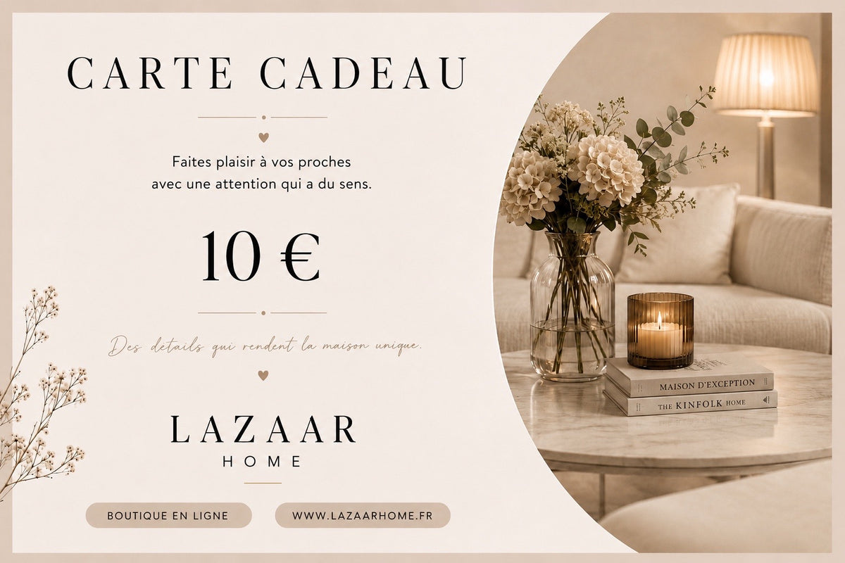 e-CARTE CADEAU Lazaar Home