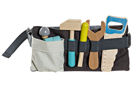 JEU Menuisier - Bois/Tissu 31,5 x 4,5 x 22 cm - outils