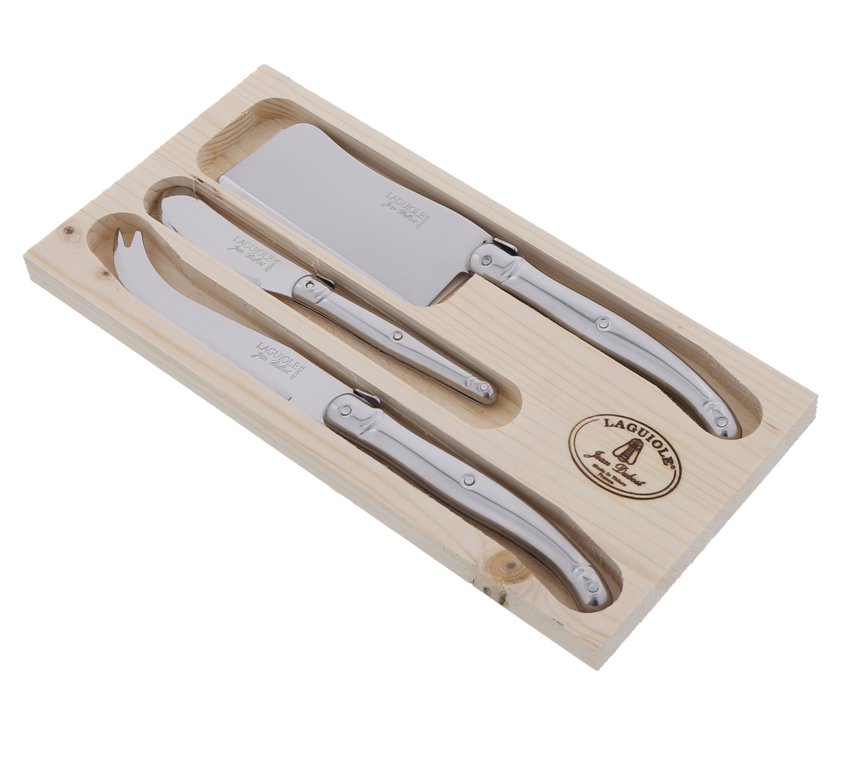 LAGUIOLE Coffret 3 pièces fromage manche inox