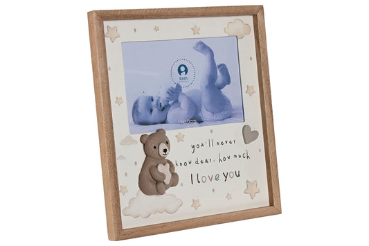 CADRE PHOTO - Mdf / beige - 20 x 1.5 x 22 cm