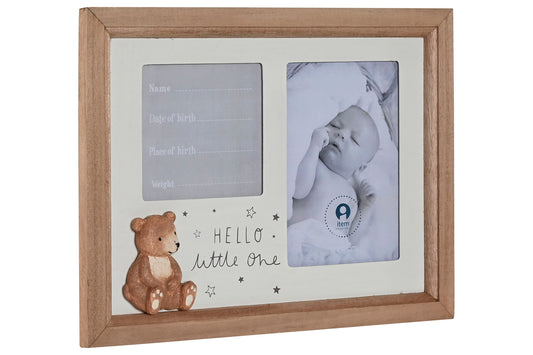 CADRE PHOTO - Mdf, verre / beige  28 x 1.5 x 22 cm