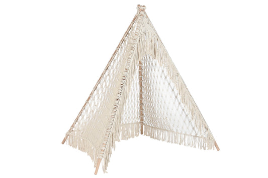 TIPI - Tente Coton MACRAMÉ  170 x 170 x 150 cm