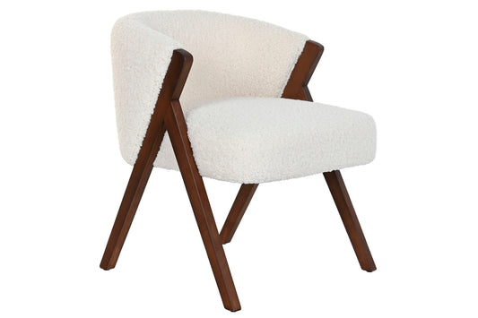FAUTEUIL - Bois polyester bouclette