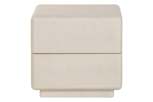 TABLE DE CHEVET 2 tiroirs blanc