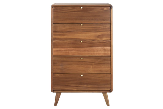 CHIFFONNIER 5 tiroirs Acacia H109 cm