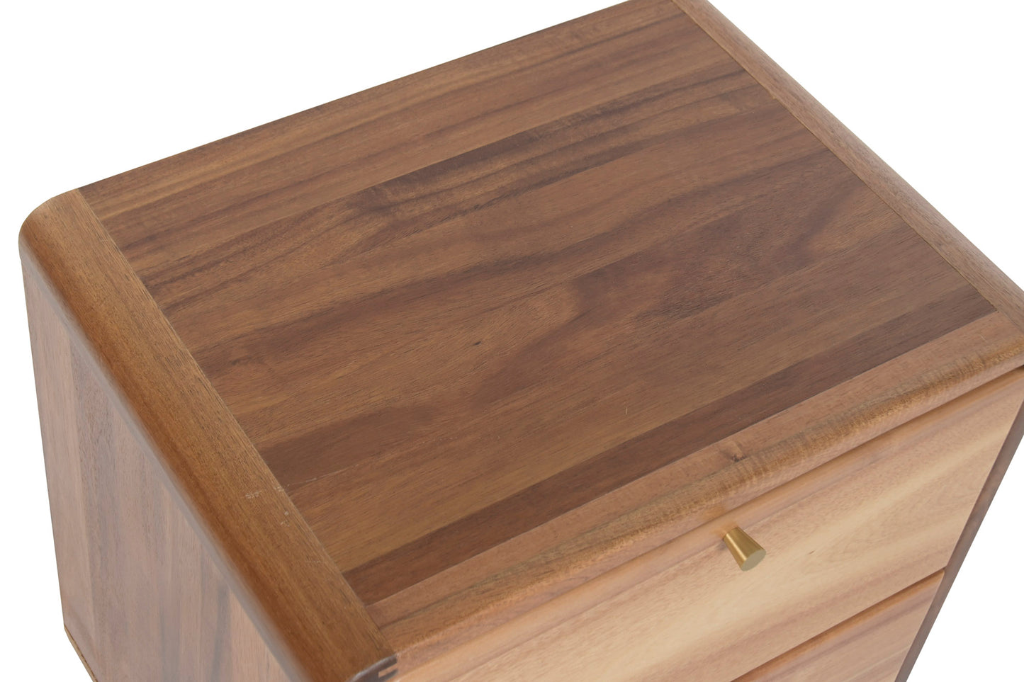 CHEVET 2 tiroirs Acacia H44 cm