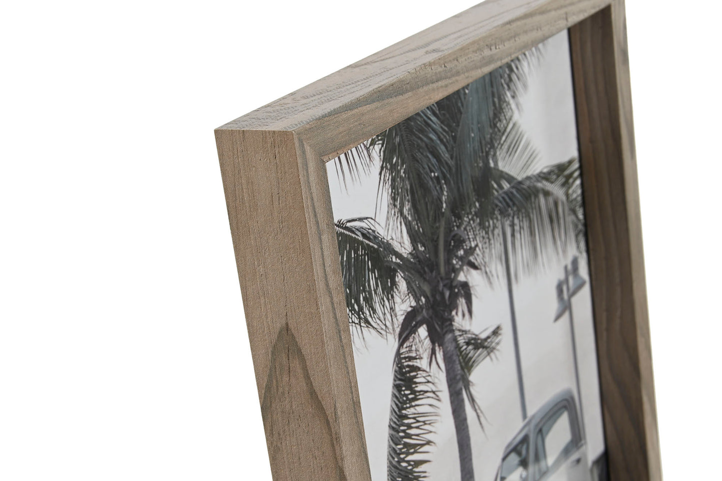 CADRE PHOTO - Mdf/verre - 21,5 x 2,5 x 26,5 cm - gris