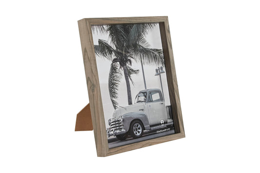 CADRE PHOTO - Mdf/verre - 21,5 x 2,5 x 26,5 cm - gris