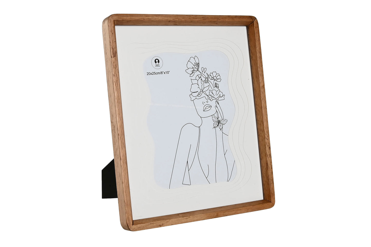 CADRE photo acacia et verre marron