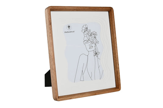 CADRE photo acacia et verre marron