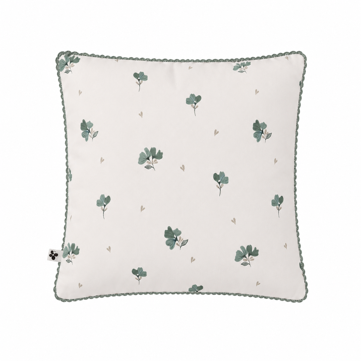 MILA Coussin déhoussable avec biais croquet 45x45 cm