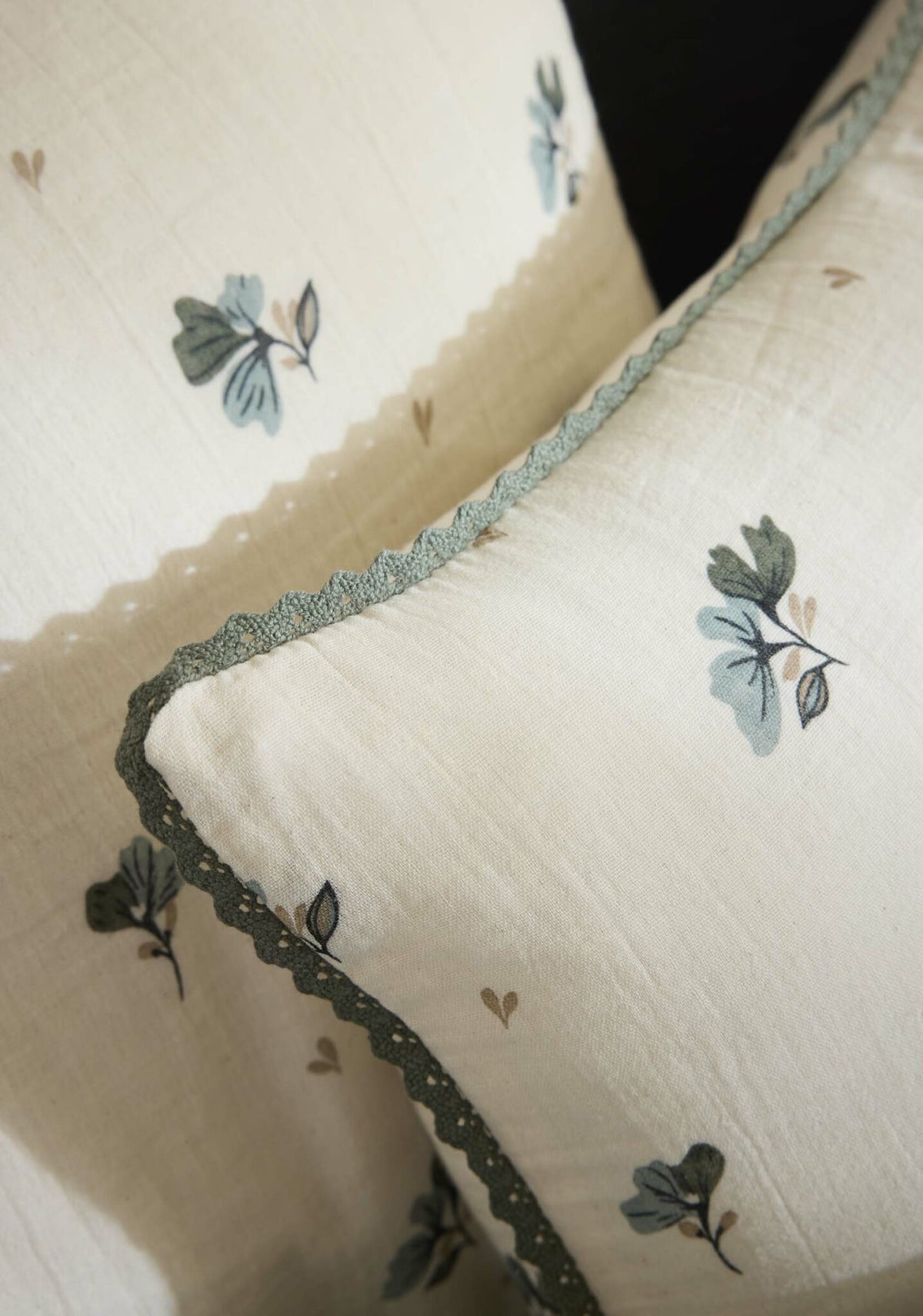 MILA Coussin déhoussable avec biais croquet 40x60 cm