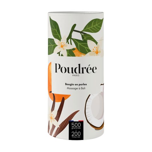 POUDREE Bougie - Massage à Bali - Collection Permanente 500g