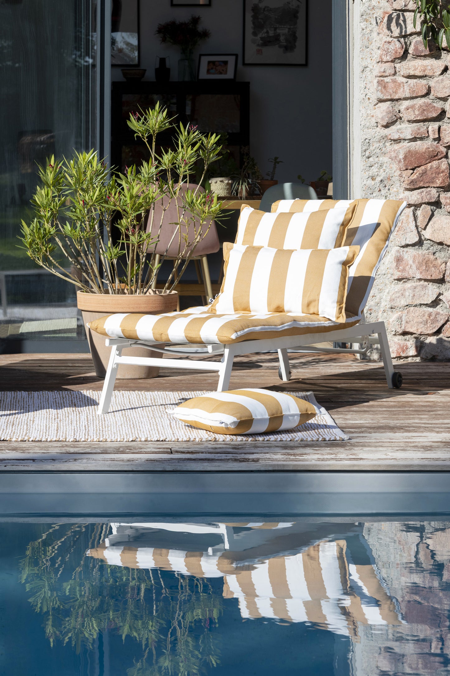 NOA Housse de bain de soleil 70x190 cm Ocre