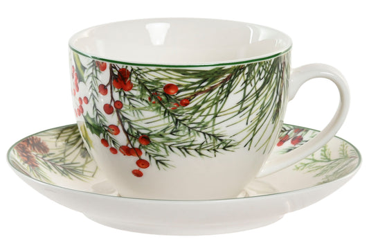 HOUX VERT Tasse et soucoupe à thé 220ML